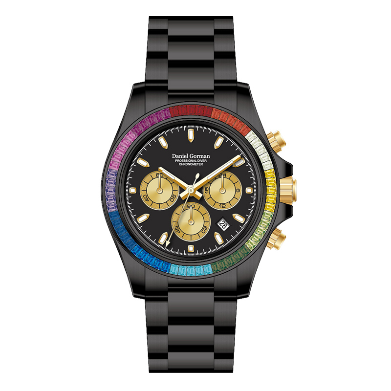 ساعة فاخرة من الفولاذ المقاوم للصدأ Quartz Watchdg9003